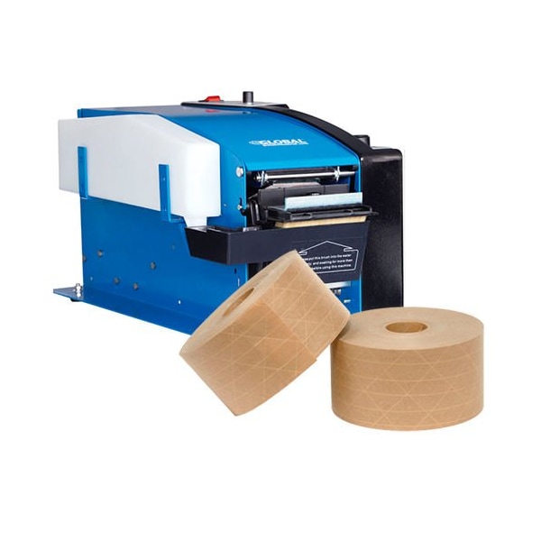 Global Industrial Electronic Kraft Tape Dispenser For 1/2 -3inW Tape, Free Case Of Tape 412477S - main